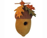 Pin Oak Acorn Felt Birdhouse