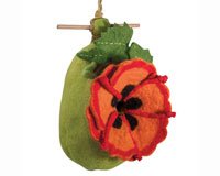Poppy Felt Birdhouse