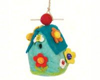 Flower House Felt Birdhouse