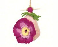 Peony Felt Birdhouse