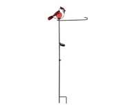 Cardinal Solar Garden Flag Stand