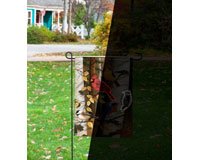 Birds and Birch Garden Flag