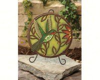 Jeweled Hummingbird Garden Stone