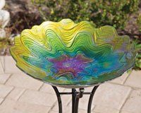 Bowl Bird Bath â€“ Nature Inspired  â€“ Hand Crafted Glass