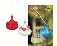 Hummingbird Feeder â€“ Bubble Glass  â€“ 4  Assorted Colors