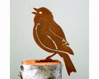 Painted Bunting Bird Silhouette