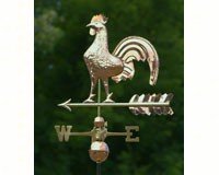Rooster Weathervane Polished Copper