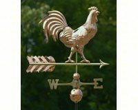 Smithsonian Rooster Weathervane Polished Copper