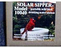 Solar Bird Bath â€“ Super Sipper â€“ White Color
