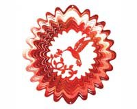 Classic Red Hummingbird Wind Spinner