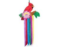 Cardinal w/ Flowers Windtails
