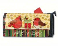Happy Holidays Cardinal Mailwrap