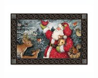 Birdhouse Santa Mat Mate