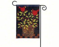 Holly Birds Garden Flag
