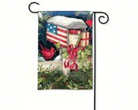 Christmas Cards Garden Flag