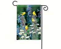Finch Fencepost Garden Flag