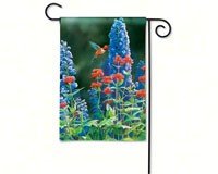 Hummingbird Flight Garden Flag