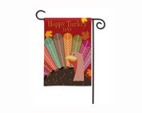 Happy Turkey Day Garden Flag