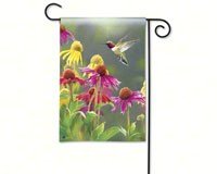 Hummingbird Heaven Garden Flag