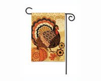 Turkey Time Garden Flag
