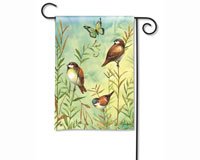 Sanctuary Sparrows Garden Flag