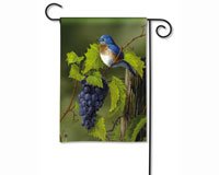 Vineyard Bluebird Garden Flag