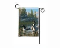 Loons Garden Flag