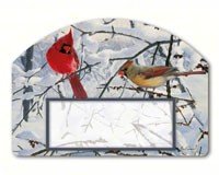 Winter Morning Cardinals Yard DeSign
