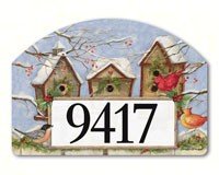 Christmas Birdhouse Yard Design