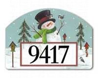 Woodland Snowman Yard DeSign