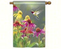Hummingbird Heaven Standard Flag