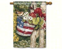Patriotic Pail Standard Flag
