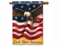 American Pride Standard Flag Double Sided Message