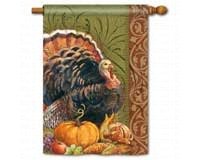 Thanksgiving Greeting Standard Flag