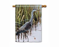 Blue Heron Standard Flag
