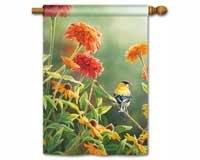 Summer Finch Stnd Flag
