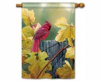 Grapevine Cardinal Stnd Flag