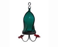 Hummingbird Feeder â€“ Teal Twisted Jewel â€“ Bottom Fill