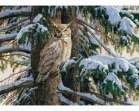 Snowy Perch Puzzle 1000 piece Puzzle