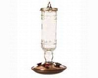 Hummingbird Feeder â€“ Elegant Clear Antique â€“ 10 0z. Glass