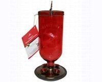 Hummingbird Feeder â€“ Elegant Red Antique â€“ 16 oz. Glass