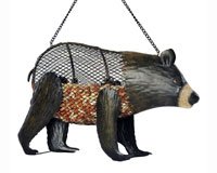 Brown Bear Mesh Birdfeeder