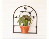 Perching Birds Wall Trellis with Shelf