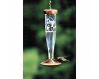 Hummingbird Feeder â€“ Etched Lantern â€“ Crystal