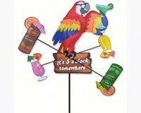 Island Parrot 18 inch Whirligig