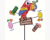 Island Parrot 12 inch Whirligig