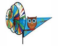 Cute Hoot Triple Wind Spinner