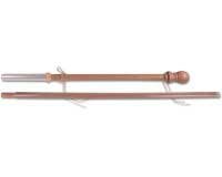 60in. 2 pc. Wood House Flag Pole