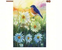 Bluebird at Sunrise House Flag