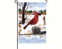 Cardinal Morning Garden Flag